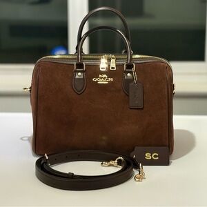 NWOT LARGE ROWAN SUEDE SATCHEL